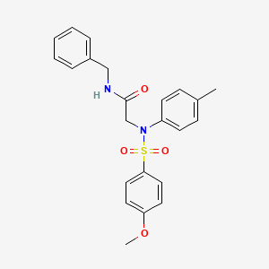 N-Benzyl-2-[N-(4-methylphenyl)4-methoxybenzenesulfonamido]acetamide