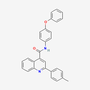 2-(4-methylphenyl)-N-(4-phenoxyphenyl)quinoline-4-carboxamide