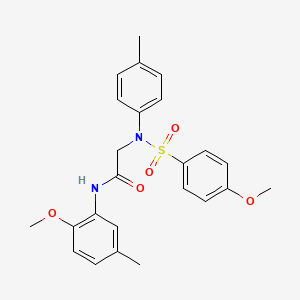 N-(2-Methoxy-5-methylphenyl)-2-[N-(4-methylphenyl)4-methoxybenzenesulfonamido]acetamide