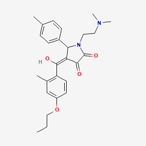 1-[2-(dimethylamino)ethyl]-3-hydroxy-4-(2-methyl-4-propoxybenzoyl)-5-(4-methylphenyl)-2,5-dihydro-1H-pyrrol-2-one