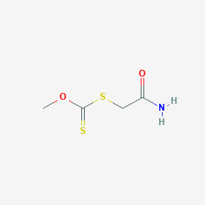 molecular formula C4H7NO2S2 B150329 Acetamide, 2-methoxythiocarbonylthio- CAS No. 138111-22-5