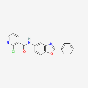 molecular formula C20H14ClN3O2 B15032907 2-chloro-N-[2-(4-methylphenyl)-1,3-benzoxazol-5-yl]pyridine-3-carboxamide 