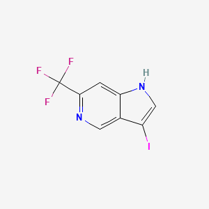 molecular formula C8H4F3IN2 B1503293 3-iodo-6-(trifluoromethyl)-1H-pyrrolo[3,2-c]pyridine 