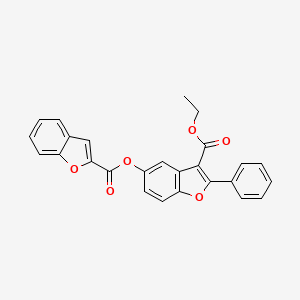 Ethyl 5-(1-benzofuran-2-carbonyloxy)-2-phenyl-1-benzofuran-3-carboxylate