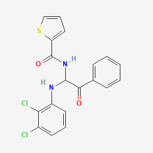 N-{1-[(2,3-dichlorophenyl)amino]-2-oxo-2-phenylethyl}thiophene-2-carboxamide