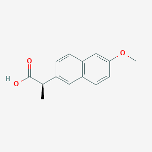 molecular formula C14H14O3 B015033 (R)-萘普生 CAS No. 23979-41-1