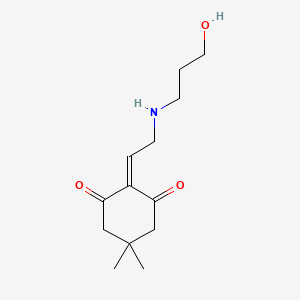 molecular formula C13H21NO3 B1503300 3-[(4,4-Dimethyl-2,6-dioxocyclohex-1-ylidene)ethylamino]-propanol CAS No. 337340-38-2