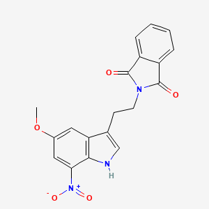 2-[2-(5-methoxy-7-nitro-1H-indol-3-yl)ethyl]-1H-isoindole-1,3(2H)-dione