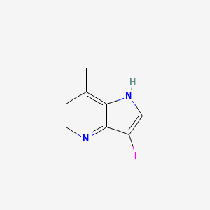 molecular formula C8H7IN2 B1503302 3-Iodo-7-methyl-1H-pyrrolo[3,2-B]pyridine CAS No. 1190312-40-3