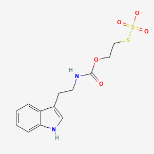 sodium;3-[2-(2-sulfonatosulfanylethoxycarbonylamino)ethyl]-1H-indole