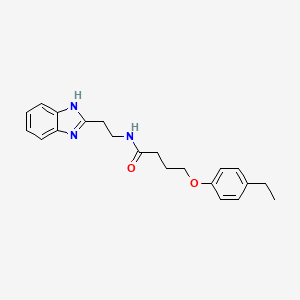 N-[2-(1H-benzimidazol-2-yl)ethyl]-4-(4-ethylphenoxy)butanamide