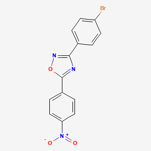 3-(4-Bromophenyl)-5-(4-nitrophenyl)-1,2,4-oxadiazole