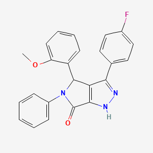 3-(4-fluorophenyl)-4-(2-methoxyphenyl)-5-phenyl-4,5-dihydropyrrolo[3,4-c]pyrazol-6(1H)-one