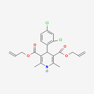 3,5-Bis(prop-2-en-1-yl) 4-(2,4-dichlorophenyl)-2,6-dimethyl-1,4-dihydropyridine-3,5-dicarboxylate