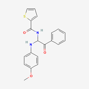 N-{1-[(4-methoxyphenyl)amino]-2-oxo-2-phenylethyl}thiophene-2-carboxamide