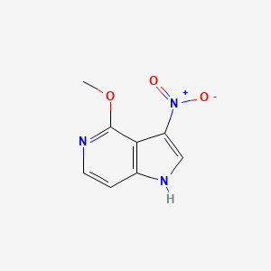 molecular formula C8H7N3O3 B1503334 4-methoxy-3-nitro-1H-pyrrolo[3,2-c]pyridine CAS No. 1190314-09-0