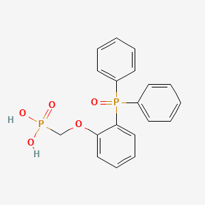 molecular formula C19H18O5P2 B15033358 {[2-(Diphenylphosphoryl)phenoxy]methyl}phosphonic acid 