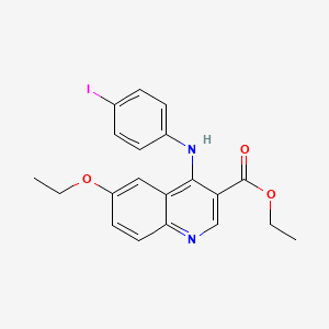 Ethyl 6-ethoxy-4-[(4-iodophenyl)amino]quinoline-3-carboxylate