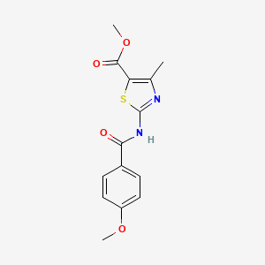 2-(4-Methoxy-benzoylamino)-4-methyl-thiazole-5-carboxylic acid methyl ester