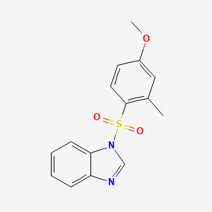 molecular formula C15H14N2O3S B15033441 1-(4-Methoxy-2-methyl-benzenesulfonyl)-1H-benzoimidazole CAS No. 457961-59-0