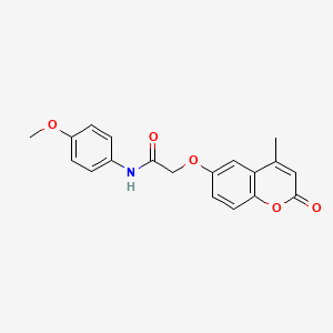 N-(4-methoxyphenyl)-2-[(4-methyl-2-oxo-2H-chromen-6-yl)oxy]acetamide