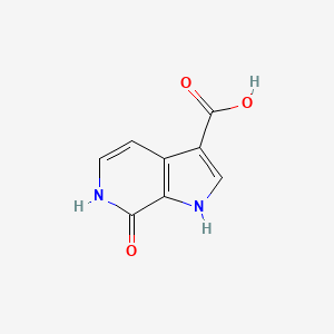 molecular formula C8H6N2O3 B1503347 7-羟基-1H-吡咯并[2,3-C]吡啶-3-羧酸 CAS No. 1190317-24-8