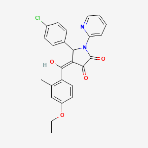 5-(4-chlorophenyl)-4-[(4-ethoxy-2-methylphenyl)carbonyl]-3-hydroxy-1-(pyridin-2-yl)-1,5-dihydro-2H-pyrrol-2-one