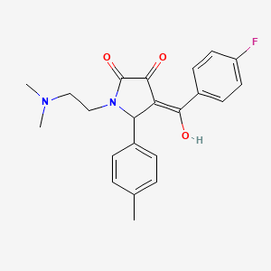 1-[2-(dimethylamino)ethyl]-4-(4-fluorobenzoyl)-3-hydroxy-5-(4-methylphenyl)-2,5-dihydro-1H-pyrrol-2-one