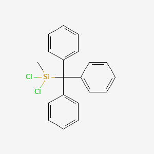 molecular formula C20H18Cl2Si B1503365 (三苯甲基)甲基二氯硅烷 CAS No. 256343-28-9