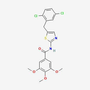 N-[5-(2,5-dichlorobenzyl)-1,3-thiazol-2-yl]-3,4,5-trimethoxybenzamide