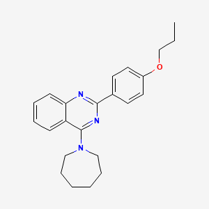 molecular formula C23H27N3O B15033660 4-(Azepan-1-yl)-2-(4-propoxyphenyl)quinazoline 