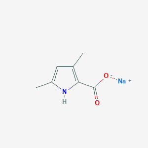 molecular formula C7H8NNaO2 B1503368 Sodium 3,5-dimethyl-1H-pyrrole-2-carboxylate 