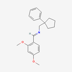 (Z)-[(2,4-Dimethoxyphenyl)methylidene][(1-phenylcyclopentyl)methyl]amine