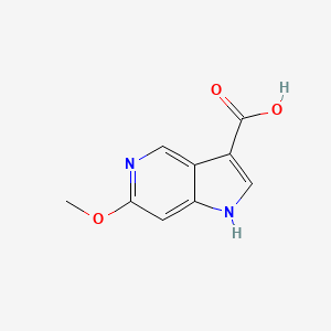molecular formula C9H8N2O3 B1503375 6-methoxy-1H-pyrrolo[3,2-c]pyridine-3-carboxylic acid 
