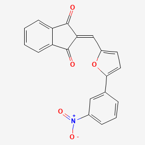 2-{[5-(3-nitrophenyl)furan-2-yl]methylidene}-1H-indene-1,3(2H)-dione