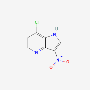 molecular formula C7H4ClN3O2 B1503393 7-chloro-3-nitro-1H-pyrrolo[3,2-b]pyridine CAS No. 1116136-68-5