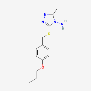 3-methyl-5-[(4-propoxybenzyl)sulfanyl]-4H-1,2,4-triazol-4-amine