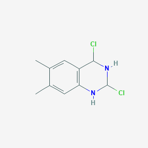 molecular formula C10H12Cl2N2 B1503399 2,4-Dichloro-6,7-dimethyl-1,2,3,4-tetrahydroquinazoline CAS No. 20197-84-6