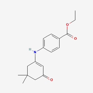 Ethyl 4-[(5,5-dimethyl-3-oxocyclohex-1-en-1-yl)amino]benzoate