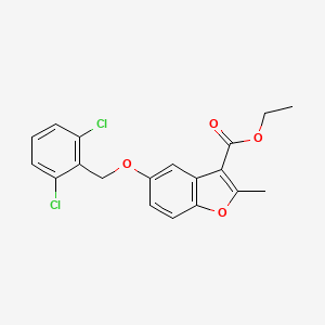 Ethyl 5-[(2,6-dichlorophenyl)methoxy]-2-methyl-1-benzofuran-3-carboxylate