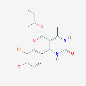 molecular formula C17H21BrN2O4 B15034122 Butan-2-yl 4-(3-bromo-4-methoxyphenyl)-6-methyl-2-oxo-1,2,3,4-tetrahydropyrimidine-5-carboxylate 