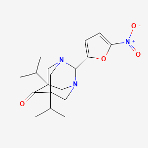 5,7-Diisopropyl-2-(5-nitro-2-furyl)-1,3-diazatricyclo[3.3.1.1~3,7~]decan-6-one