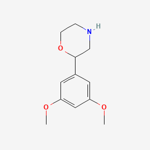 molecular formula C12H17NO3 B1503433 2-(3,5-Dimethoxyphenyl)morpholine CAS No. 1001940-37-9