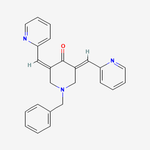 (3Z,5E)-1-benzyl-3,5-bis(pyridin-2-ylmethylidene)piperidin-4-one