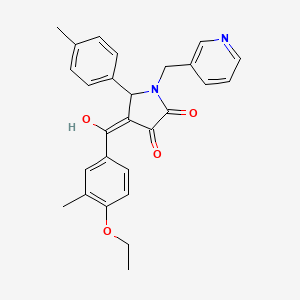 4-(4-ethoxy-3-methylbenzoyl)-3-hydroxy-5-(4-methylphenyl)-1-[(pyridin-3-yl)methyl]-2,5-dihydro-1H-pyrrol-2-one