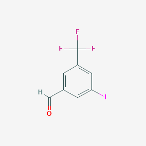 molecular formula C8H4F3IO B1503437 3-碘-5-(三氟甲基)苯甲醛 CAS No. 868166-28-3