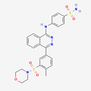 4-({4-[4-Methyl-3-(morpholin-4-ylsulfonyl)phenyl]phthalazin-1-yl}amino)benzenesulfonamide