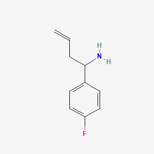 molecular formula C10H12FN B1503442 1-(4-Fluorophenyl)but-3-en-1-amine CAS No. 1159883-05-2