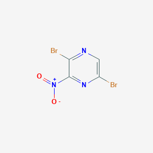 2,5-Dibromo-3-nitropyrazine