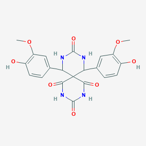 7,11-Bis(4-hydroxy-3-methoxyphenyl)-2,4,8,10-tetraazaspiro[5.5]undecane-1,3,5,9-tetrone